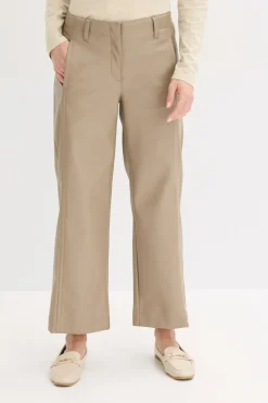 bonprix bonprix Culotte de piel sintética Marrón grisáceo