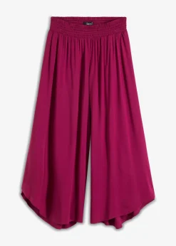 bonprix bonprix Culotte hasta la pantorrilla de viscosa sostenible Violeta Online