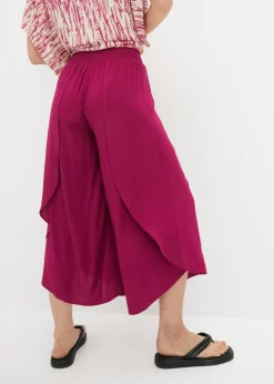 bonprix bonprix Culotte hasta la pantorrilla de viscosa sostenible Violeta Online