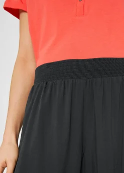 bonprix bonprix Culotte hasta la pantorrilla de viscosa sostenible antracita Outlet