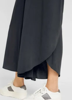 bonprix bonprix Culotte hasta la pantorrilla de viscosa sostenible antracita Outlet