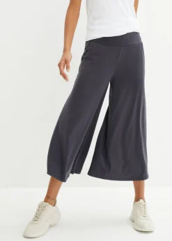 bonprix bonprix Culotte homewear con pernera ancha Azul oscuro