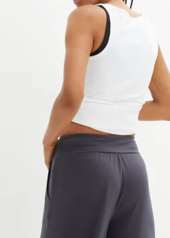 bonprix bonprix Culotte homewear con pernera ancha Azul oscuro