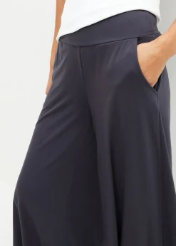 bonprix bonprix Culotte homewear con pernera ancha Azul oscuro