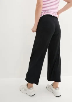 bonprix bonprix Culotte premamá de viscosa suave con corte holgado Negro Hot