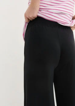 bonprix bonprix Culotte premamá de viscosa suave con corte holgado Negro Hot