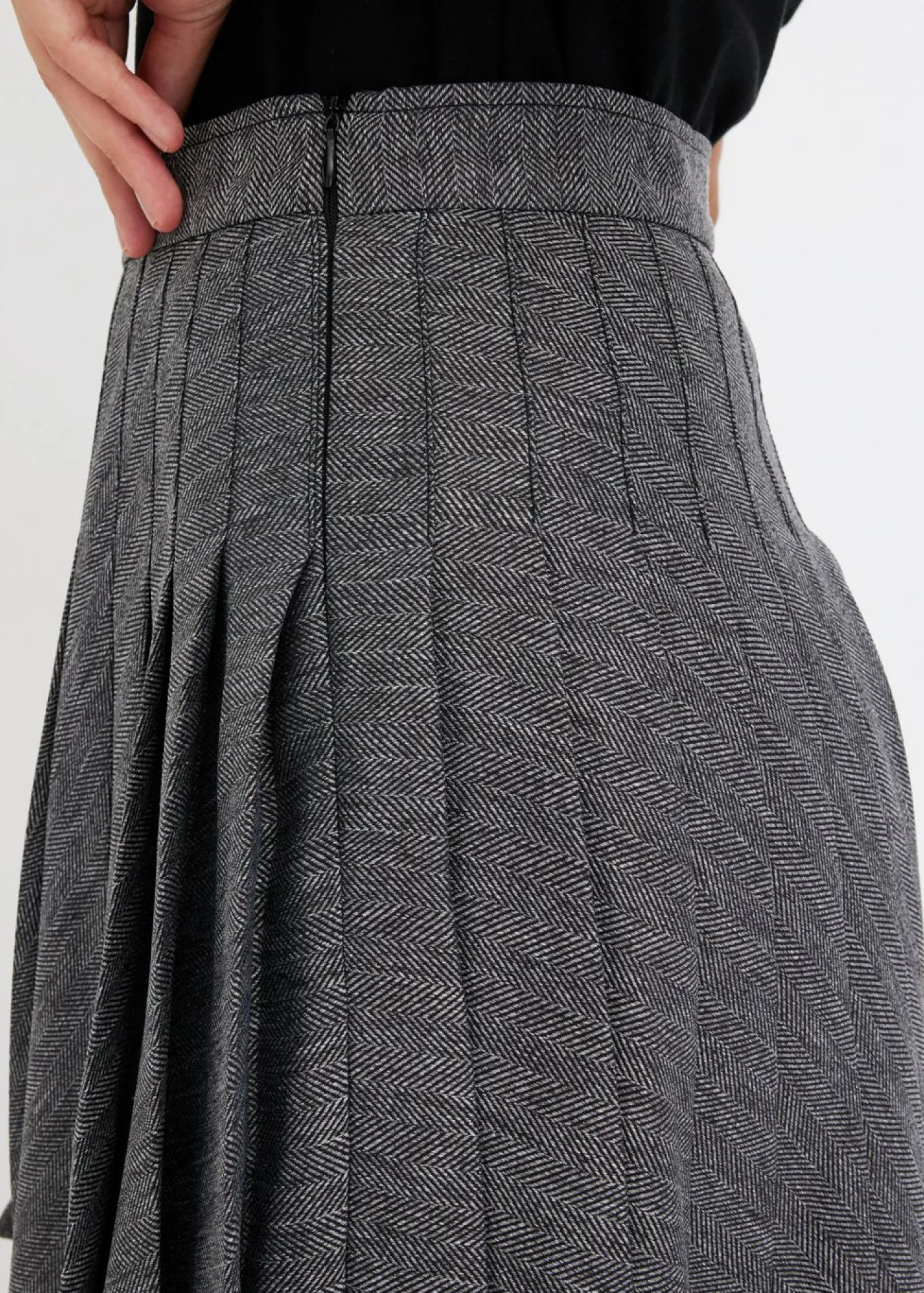 bonprix bonprix Falda Negro-blanco Hot