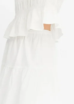bonprix bonprix Falda con capas Blanco Sale