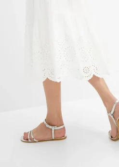 bonprix bonprix Falda con capas Blanco Sale