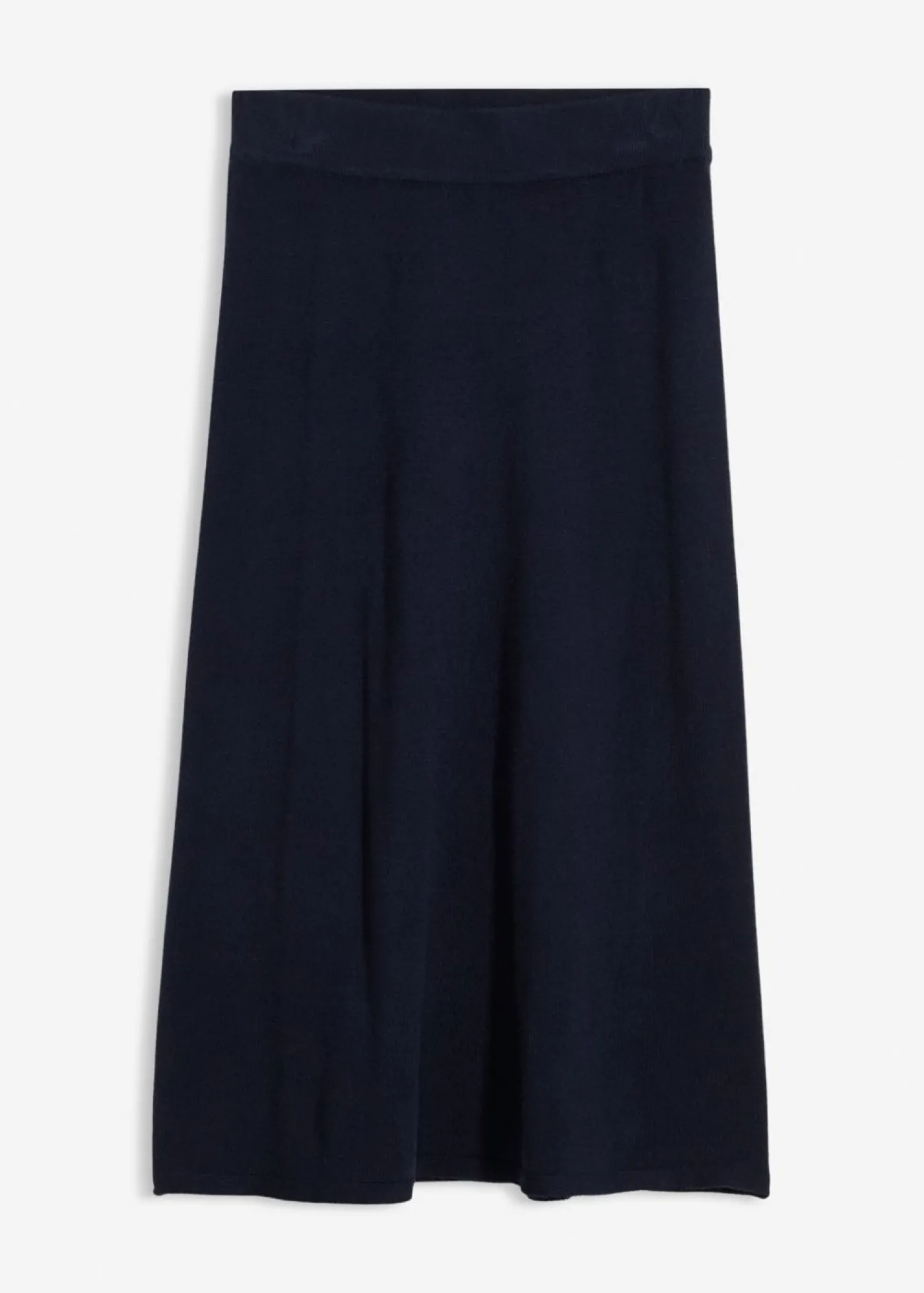 bonprix bonprix Falda corta de punto de mezcla de viscosa suave Azul marino Hot