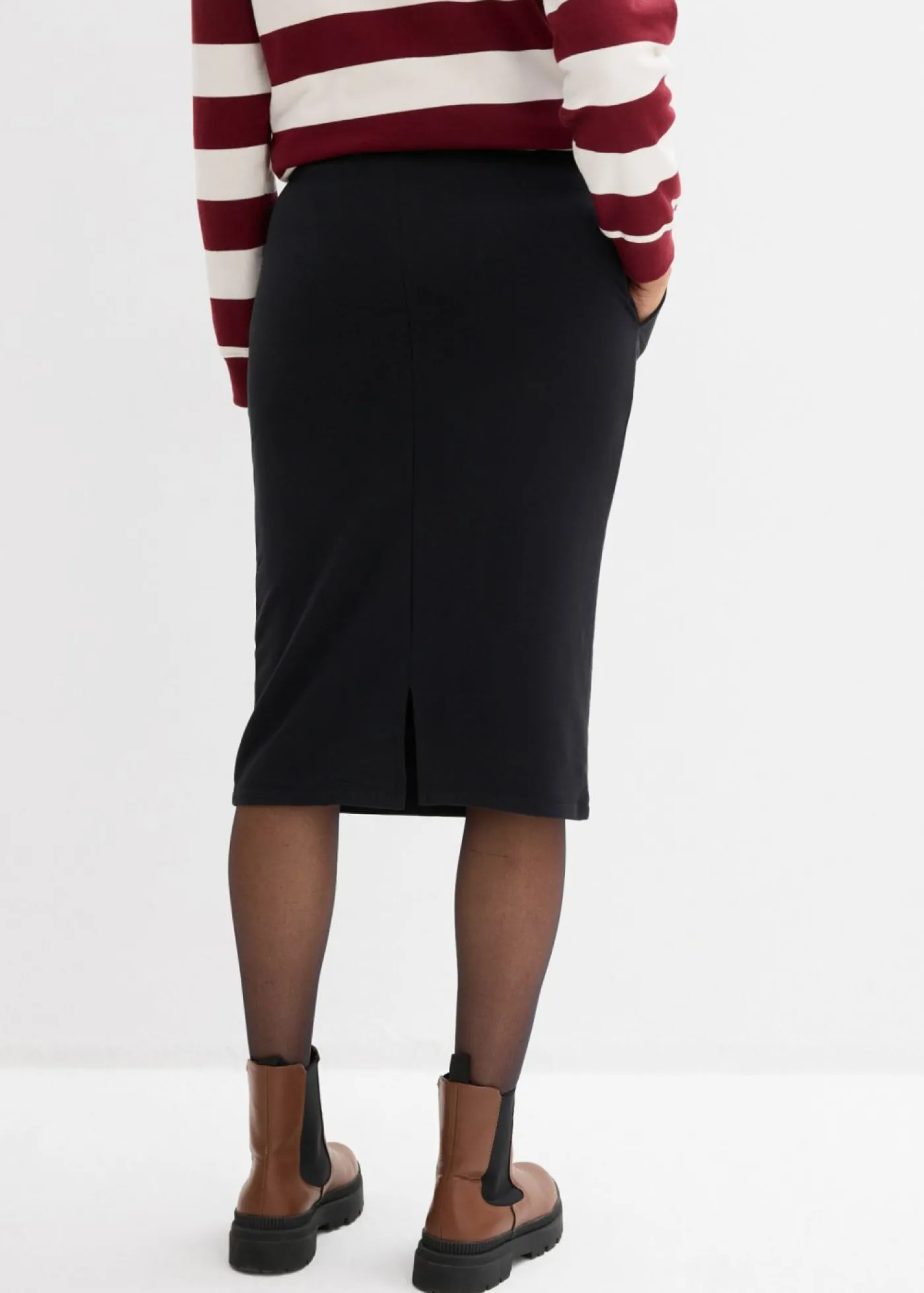 bonprix bonprix Falda de chándal Negro Online
