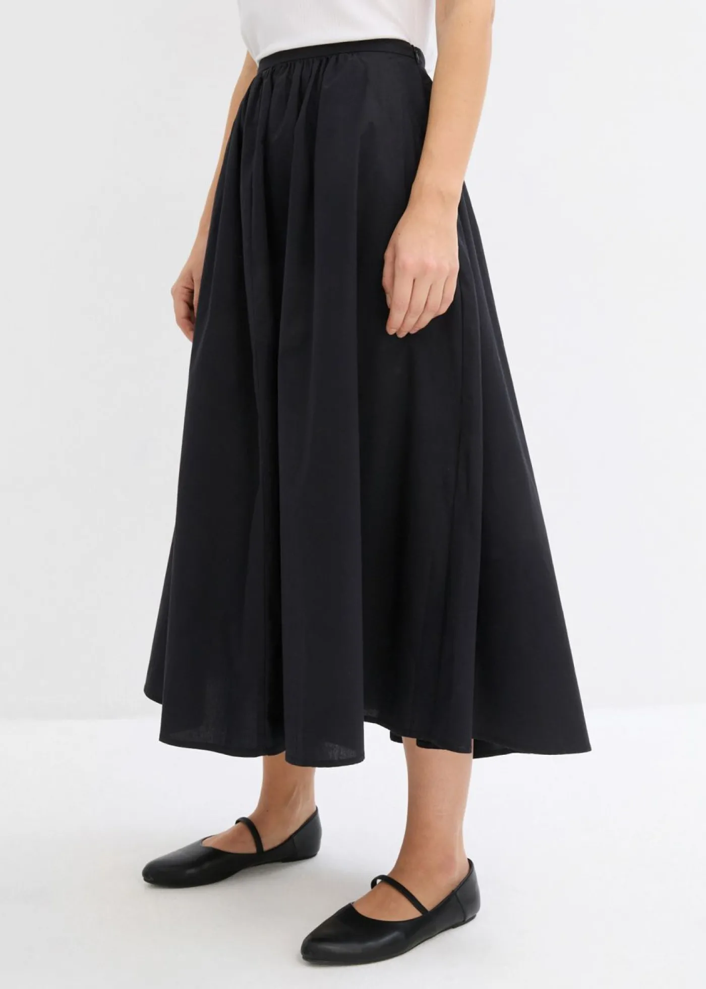 bonprix bonprix Falda de paneles Negro Discount