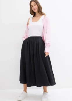 bonprix bonprix Falda de paneles Negro Discount