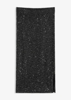 bonprix bonprix Falda de punto Negro Best