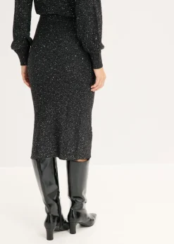 bonprix bonprix Falda de punto Negro Best
