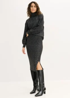 bonprix bonprix Falda de punto Negro Best