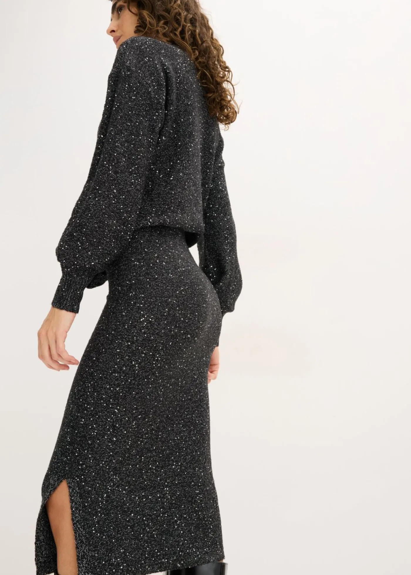 bonprix bonprix Falda de punto Negro Best