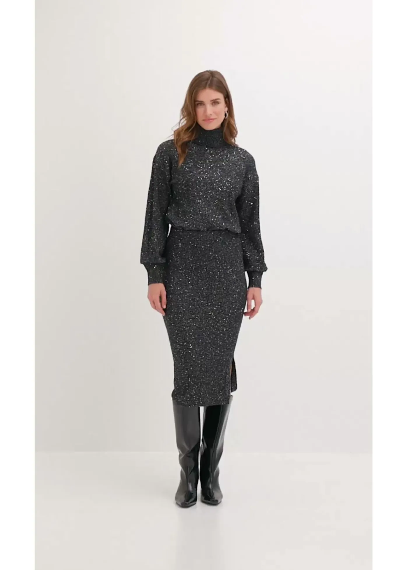 bonprix bonprix Falda de punto Negro Best