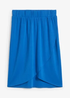 bonprix bonprix Falda de punto de mezcla de viscosa fluida Azur Clearance