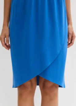 bonprix bonprix Falda de punto de mezcla de viscosa fluida Azur Clearance