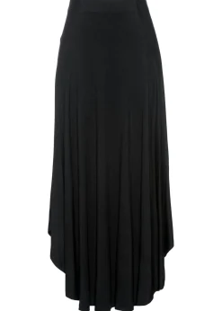 bonprix bonprix Falda de punto de mezcla de viscosa Negro Hot