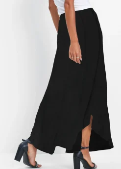 bonprix bonprix Falda de punto de mezcla de viscosa Negro Hot