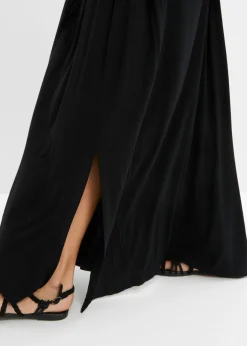 bonprix bonprix Falda de punto de viscosa Negro Outlet