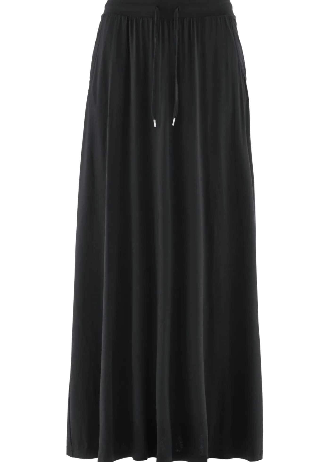 bonprix bonprix Falda de punto en mezcla de viscosa Negro Sale