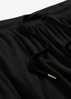 bonprix bonprix Falda de punto en mezcla de viscosa Negro Sale