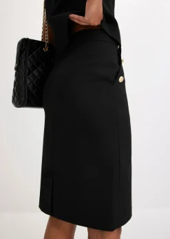 bonprix bonprix Falda ejecutiva Negro Clearance