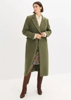 bonprix bonprix Falda elástica con algodón Negro-beige Sale