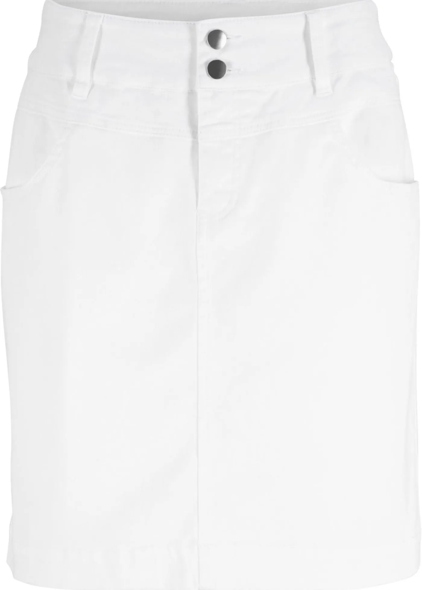 bonprix bonprix Falda elástica con licra Blanco Hot