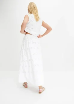 bonprix bonprix Falda larga Blanco Outlet