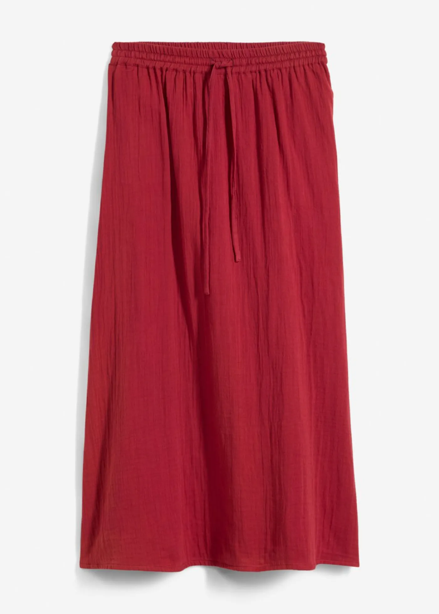 bonprix bonprix Falda larga de muselina Rojo New