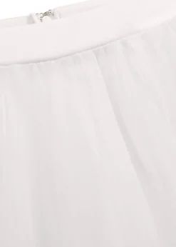 bonprix bonprix Falda larga de tul blanco-champán Discount