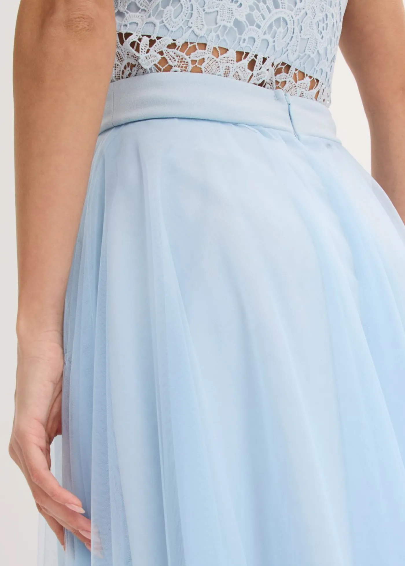 bonprix bonprix Falda larga de tul azul pálido