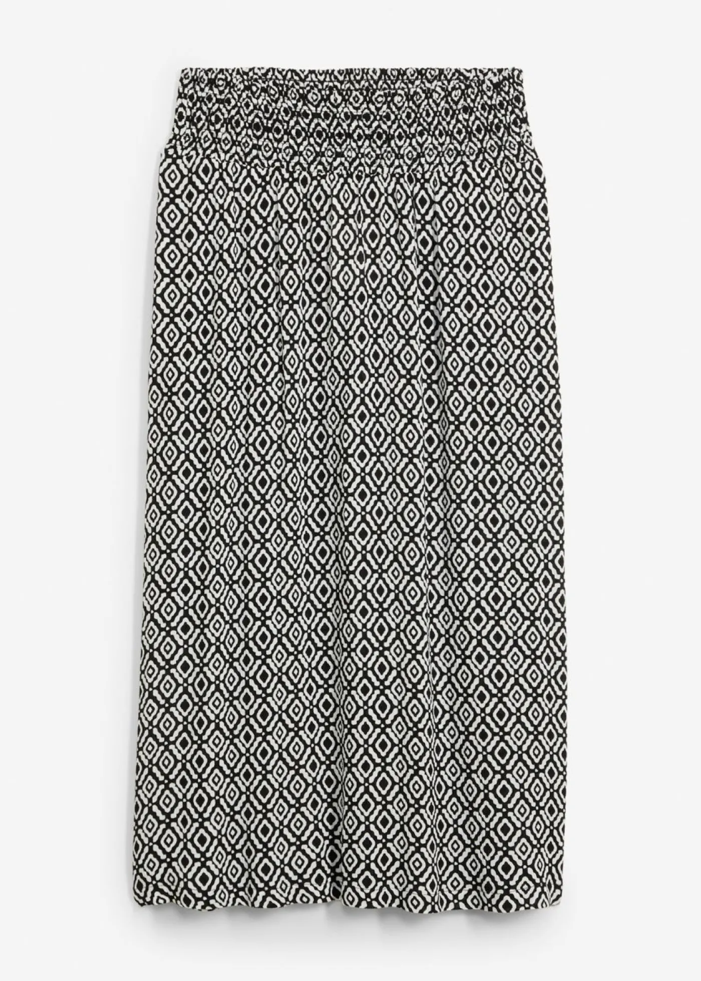 bonprix bonprix Falda larga de viscosa arrugada Negro Outlet