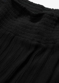 bonprix bonprix Falda larga de viscosa fluida Negro Online