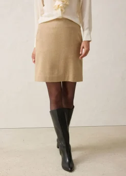 bonprix bonprix Falda lápiz Beige natural jaspeado New