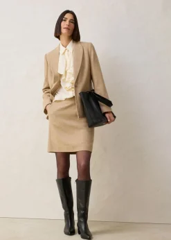 bonprix bonprix Falda lápiz Beige natural jaspeado New