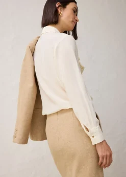 bonprix bonprix Falda lápiz Beige natural jaspeado New