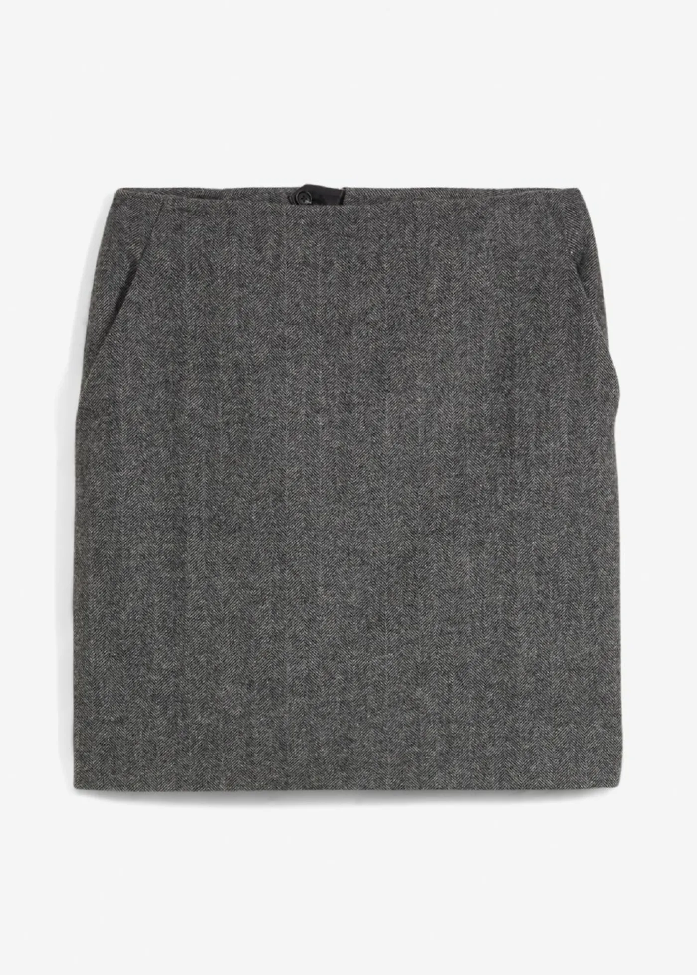 bonprix bonprix Falda lápiz gris/negro moteado Outlet