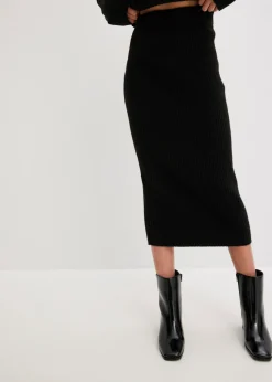bonprix bonprix Falda lápiz Negro Clearance