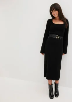 bonprix bonprix Falda lápiz Negro Clearance