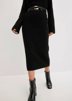 bonprix bonprix Falda lápiz Negro Clearance