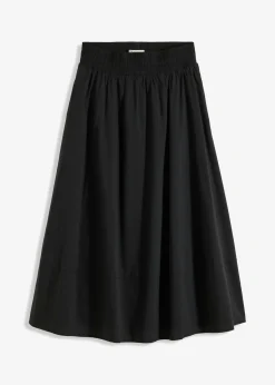bonprix bonprix Falda midi Negro Discount
