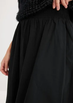 bonprix bonprix Falda midi Negro Discount