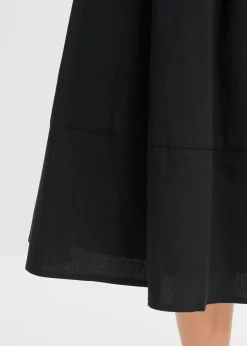 bonprix bonprix Falda midi Negro Discount
