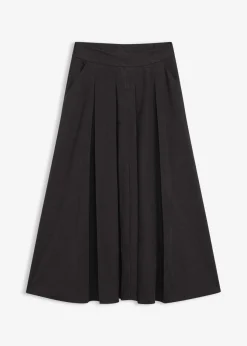 bonprix bonprix Falda midi Antracita oscuro jaspeado Best