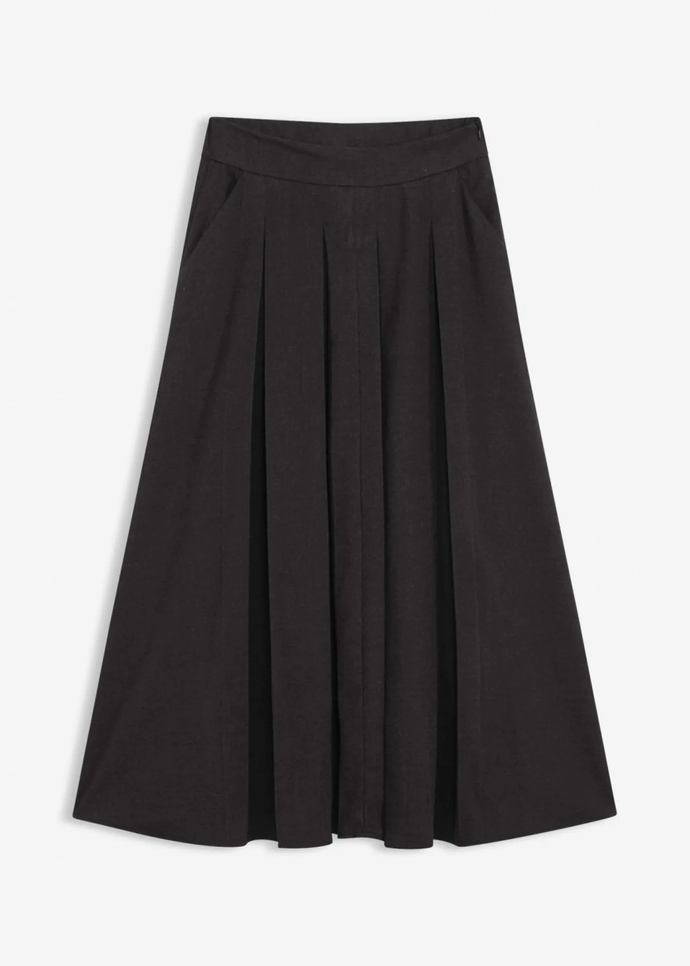 bonprix bonprix Falda midi Antracita oscuro jaspeado Best